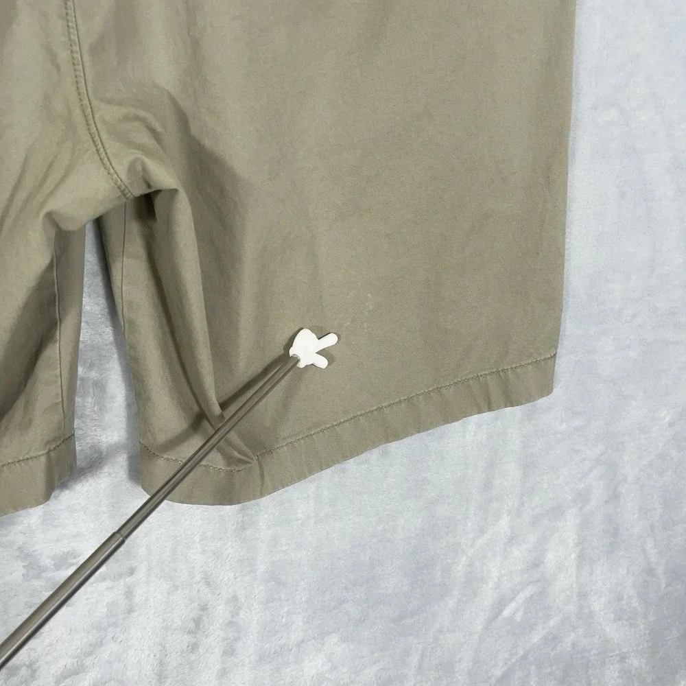 J‎ Crew Shorts Mens 35 Green Chino Flat Front 8.5 Inseam Stretch Preppy Summer